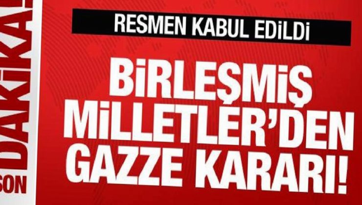 BM’den son dakika Gazze kararı! 153 oyla resmen kabul edildi