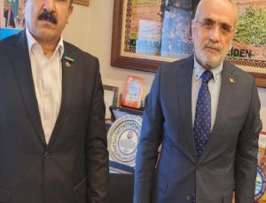 Cumhurbaşkanı Başdanışmanı Yalçın Topçu, Azerbaycan’ın efsanesi Hüseyinli’yi kabul etti