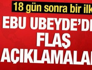 Ebu Ubeyde: 180 düşman zırhlısını imha ettik!