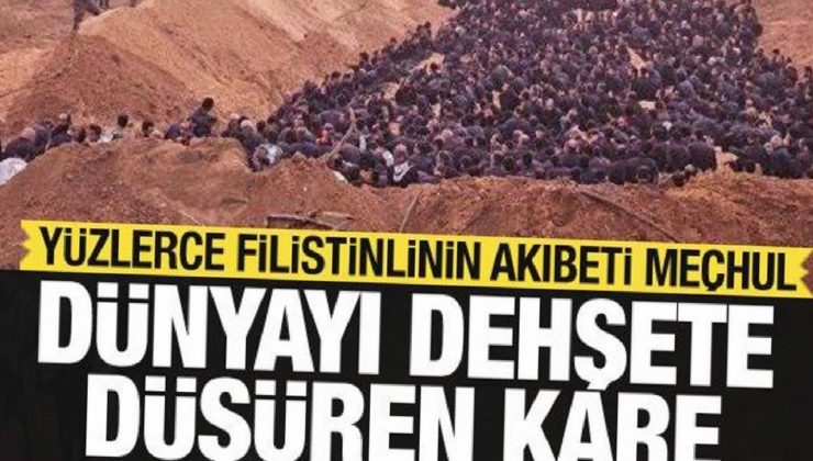İsrail katliamında dehşete düşüren kare: Yüzlerce Filistinlinin akıbeti meçhul