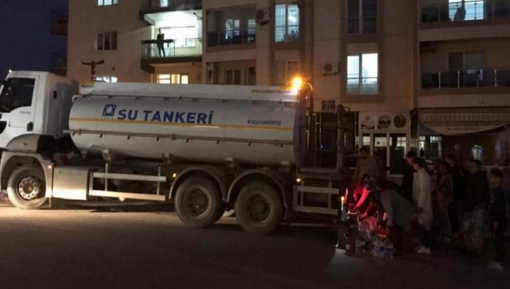 İzmir’in o ilçesinde 3 gündür su zahmeti: Tankerler önünde kuyruk