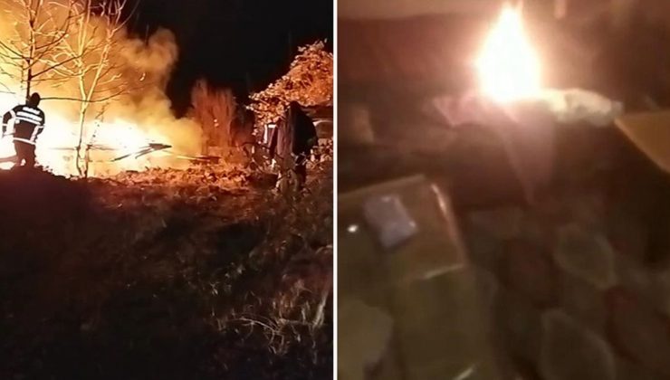Köylülere kızan adam canlı yayıp açıp evini ateşe verdi: Benden tüm izleyenlere gelsin