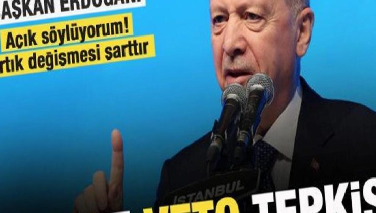 Lider Erdoğan’dan son dakika açıklaması! ABD’ye çok sert veto tepkisi!