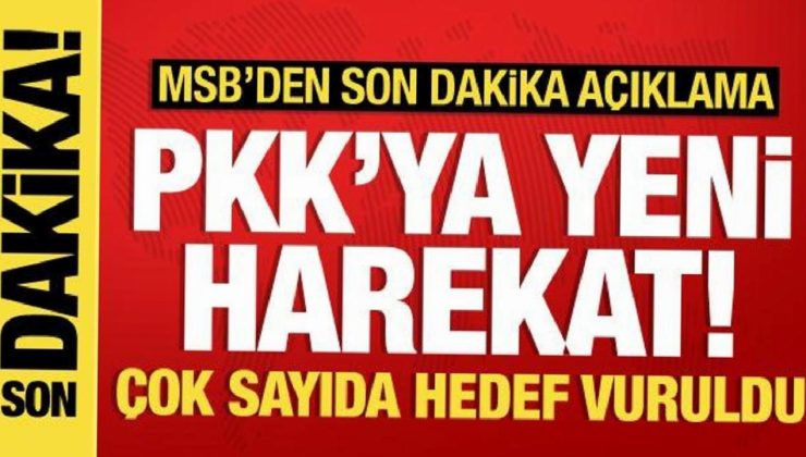 PKK’ya hava harekatı: 13 amaç imha edildi
