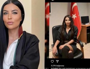 Savcı odasında fotoğraf çektiren bayan avukat hakkında soruşturma başlatıldı