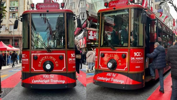 Bahçelievler’de 100. Yıla Özel Nostaljik Tramvay