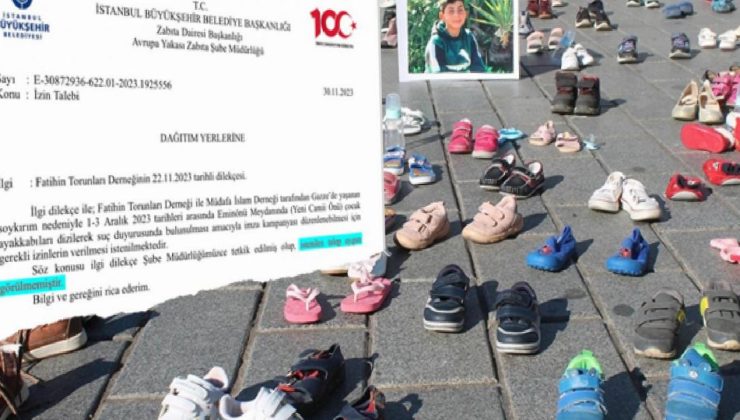 Gazzeli çocuklar için düzenlenecek harekete İBB freni! Müsaade vermediler