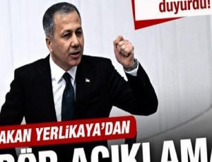 İçişleri Bakanı Ali Yerlikaya sayı vererek duyurdu! Terör bitme noktasında