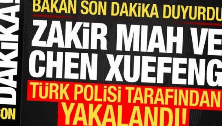 Interpol’ün kırmızı bültenle aradığı Zakir Mıah ve Chen Xuefeng İstanbul’da yakalandı!