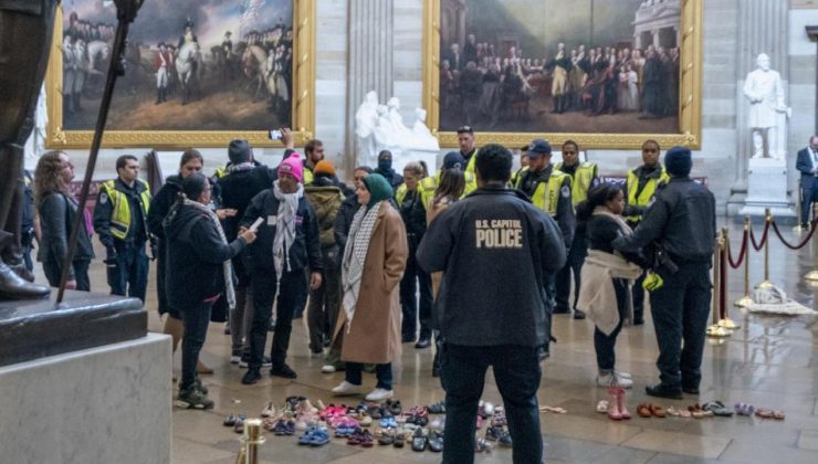 ABD Kongresi’nde İsrail protestosu