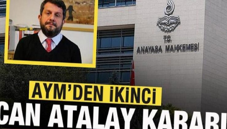 AYM’den ikinci Can Atalay kararı